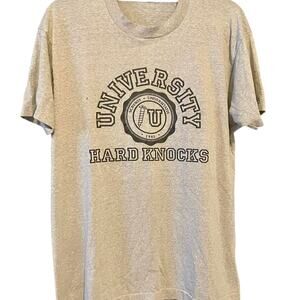 Vintage 80s Hard Knocks University 1985 Screw U Single Stitch Shirt Adult Large